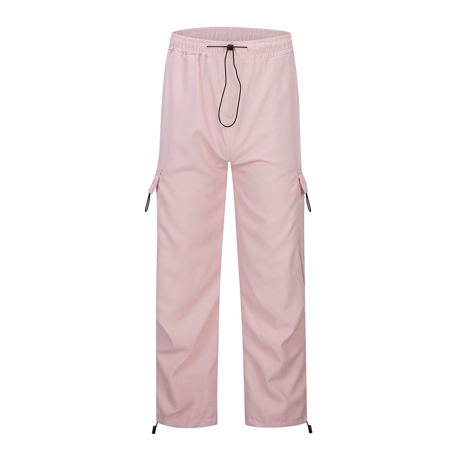 thumbnail image 4 of Pantalones cargo paracaidistas holgados de verano para mujer: estilo urbano vintage, diseño con múltiples bolsillos, poliéster transpirable, 4 of 8